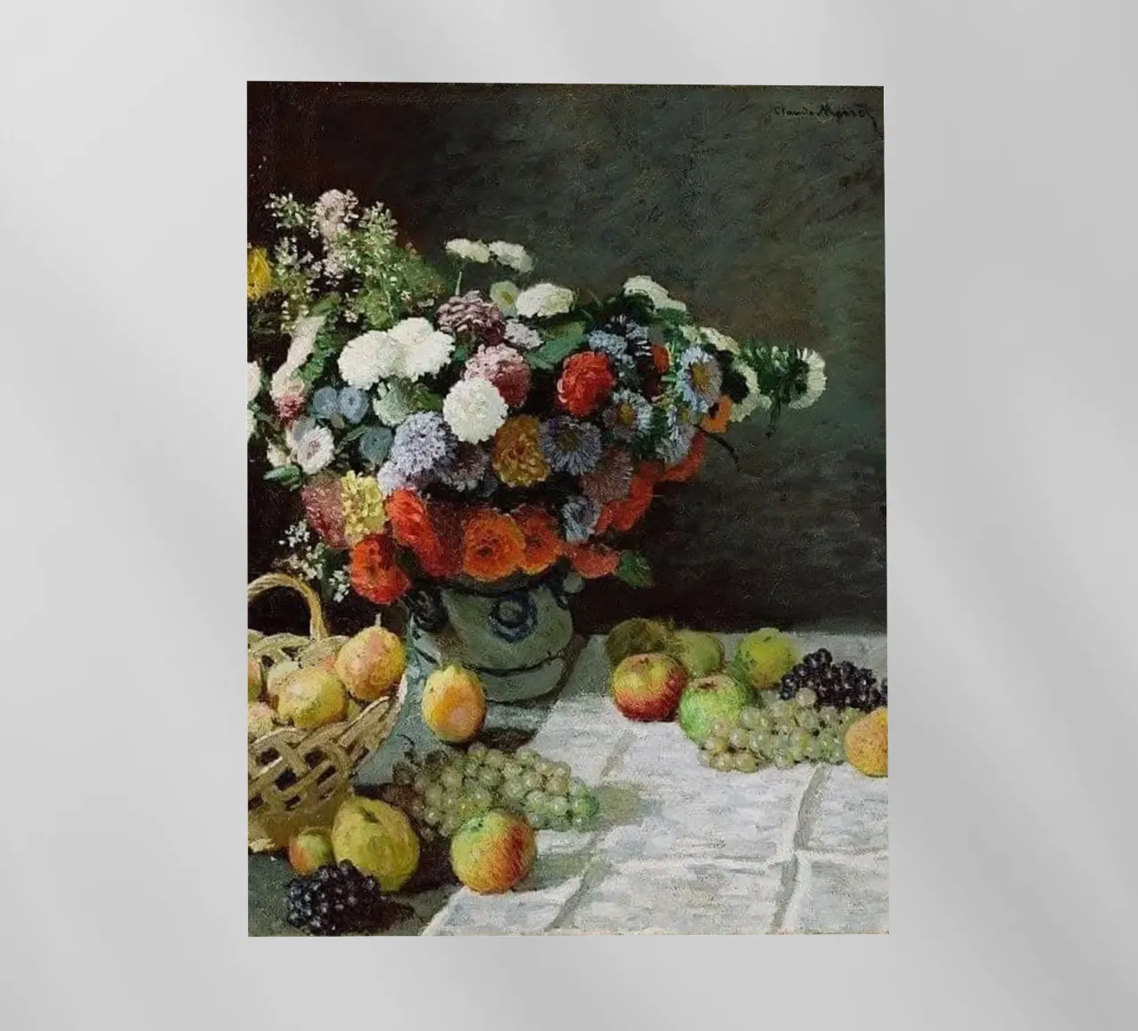 bellissimo vaso di fiori e frutta fresca pellicola backlit da SMG Store