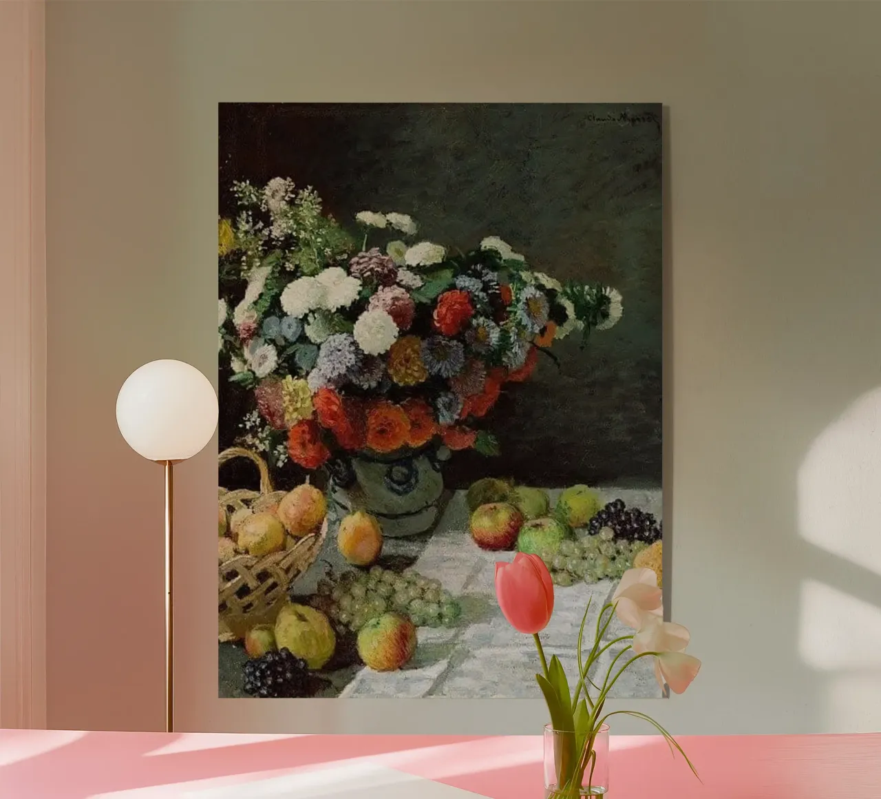 bellissimo vaso di fiori e frutta fresca plexiglass da SMG Store