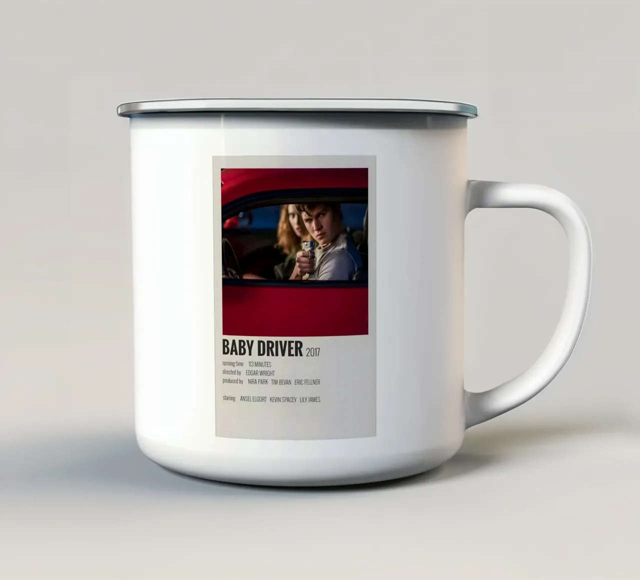 BABY DRIVER 2017 tazza in smalto da MVFminimalist