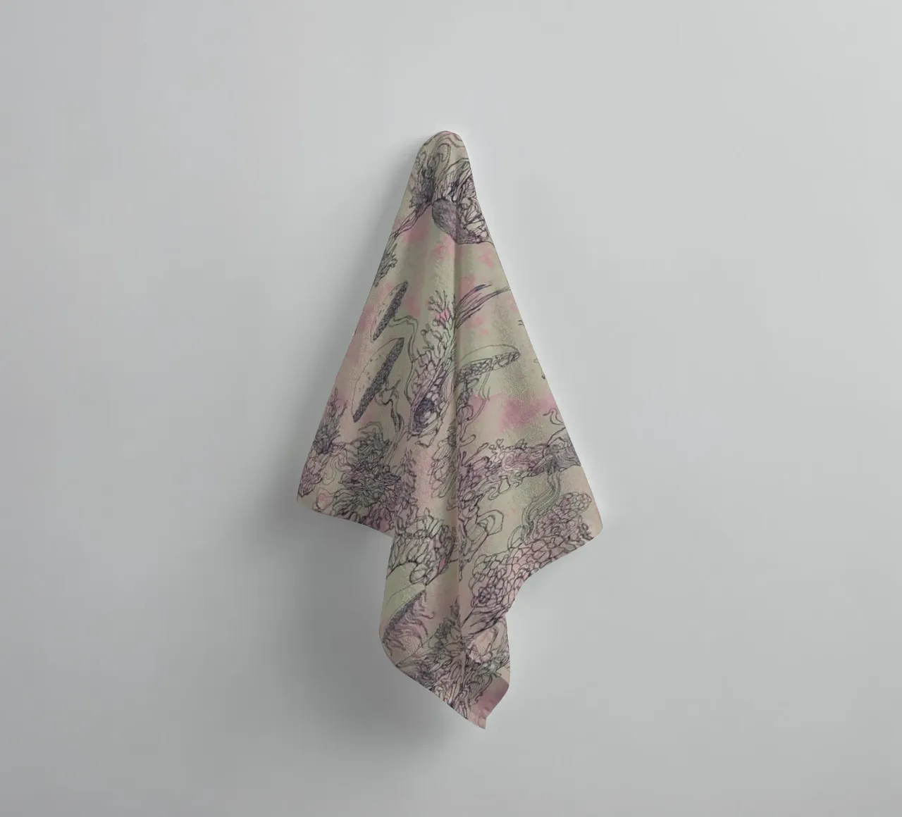 positive mush badhanddoek van Giulio Iurissevich