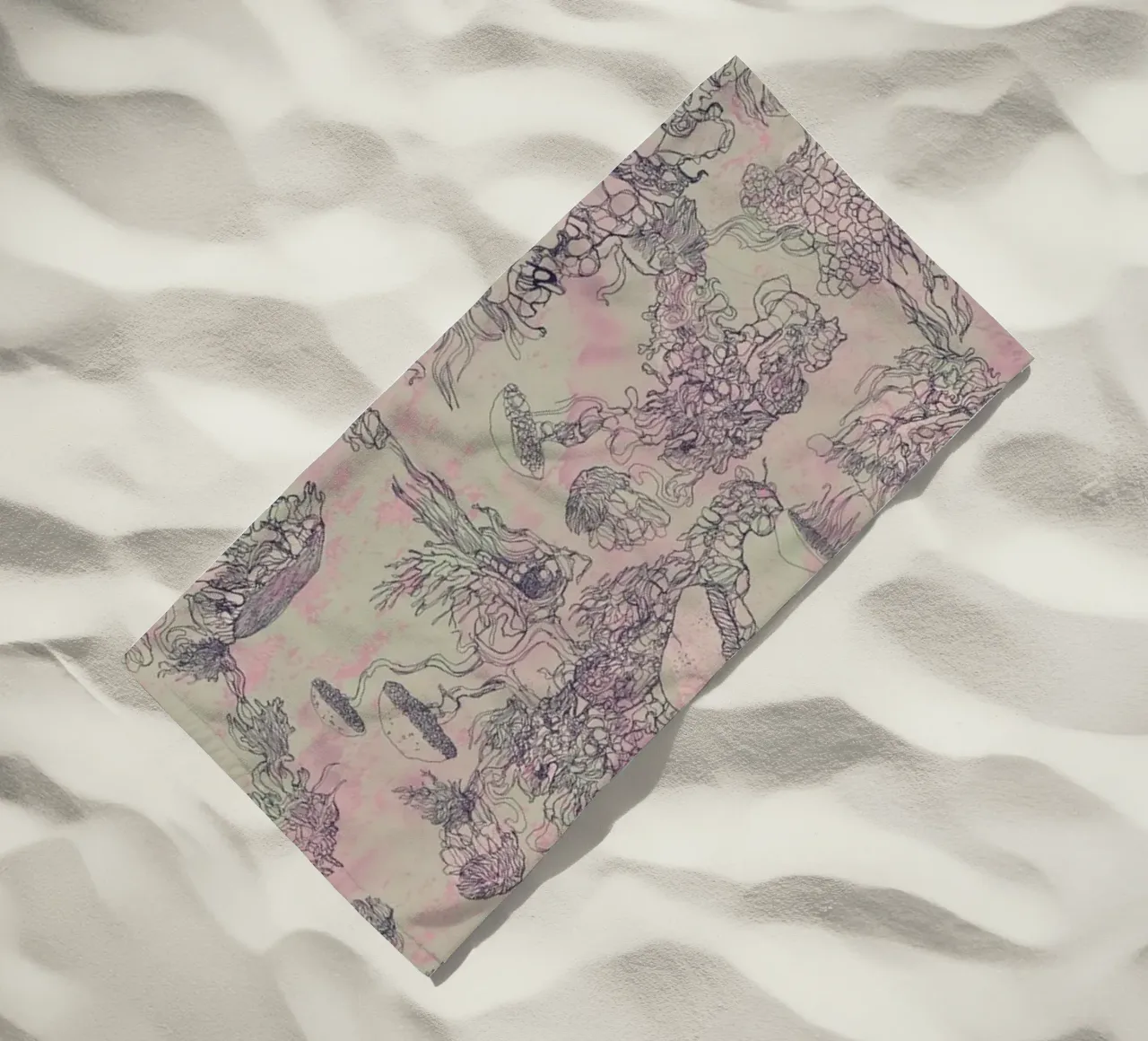 positive mush beach towel by Giulio Iurissevich