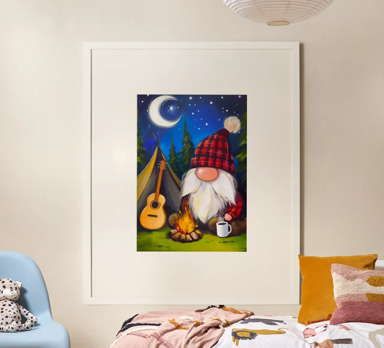 Falò degli gnomi di Natale poster da Fleur de Lys