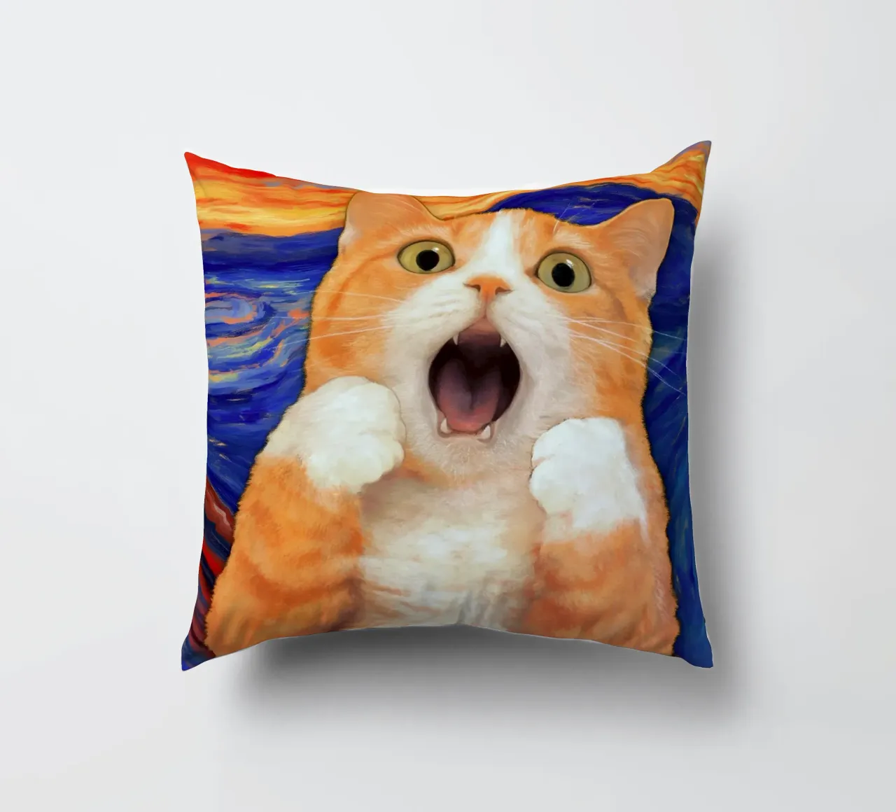 Gatto urlante cuscino da Fleur de Lys