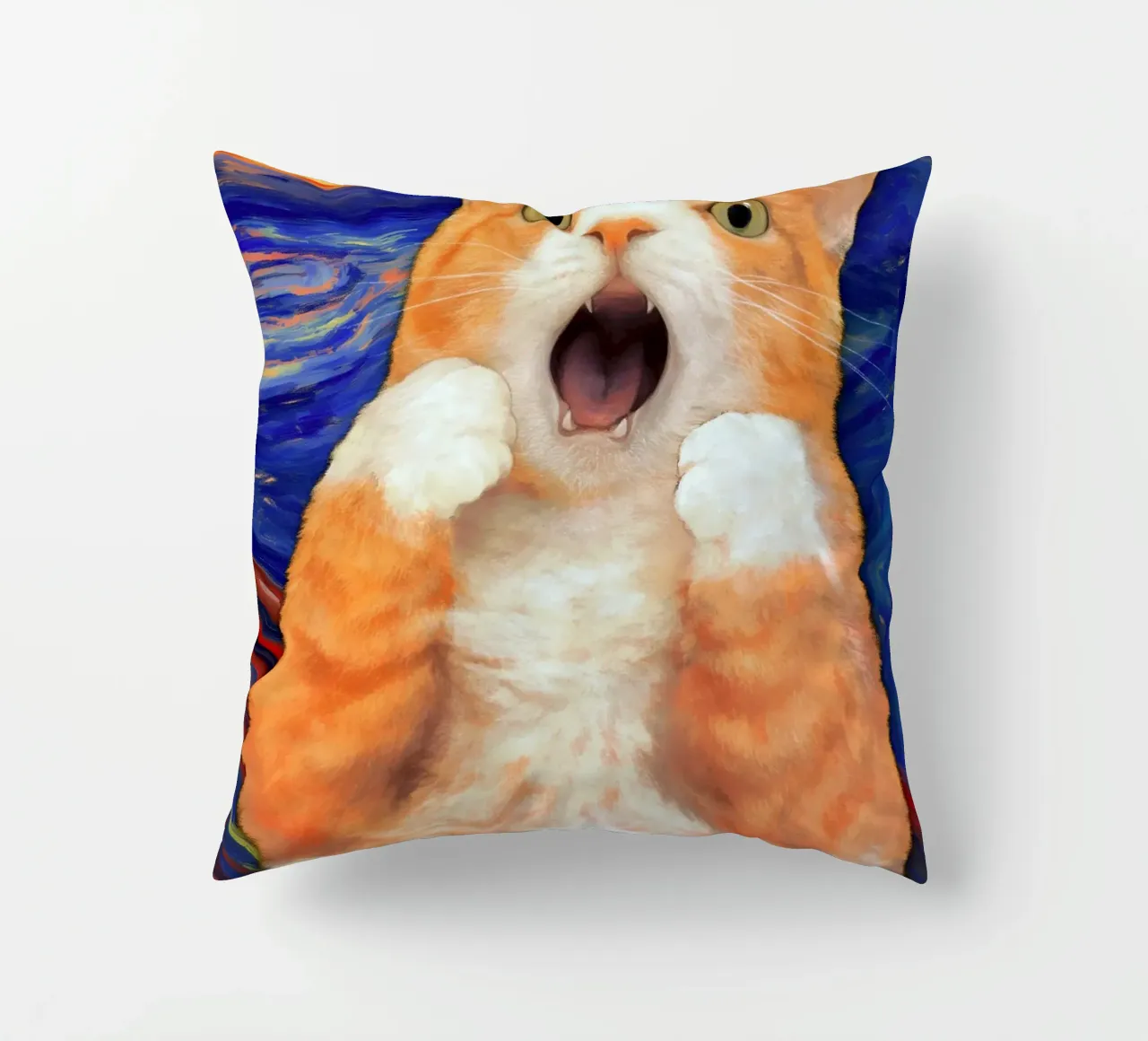 Gatto urlante cuscino da Fleur de Lys