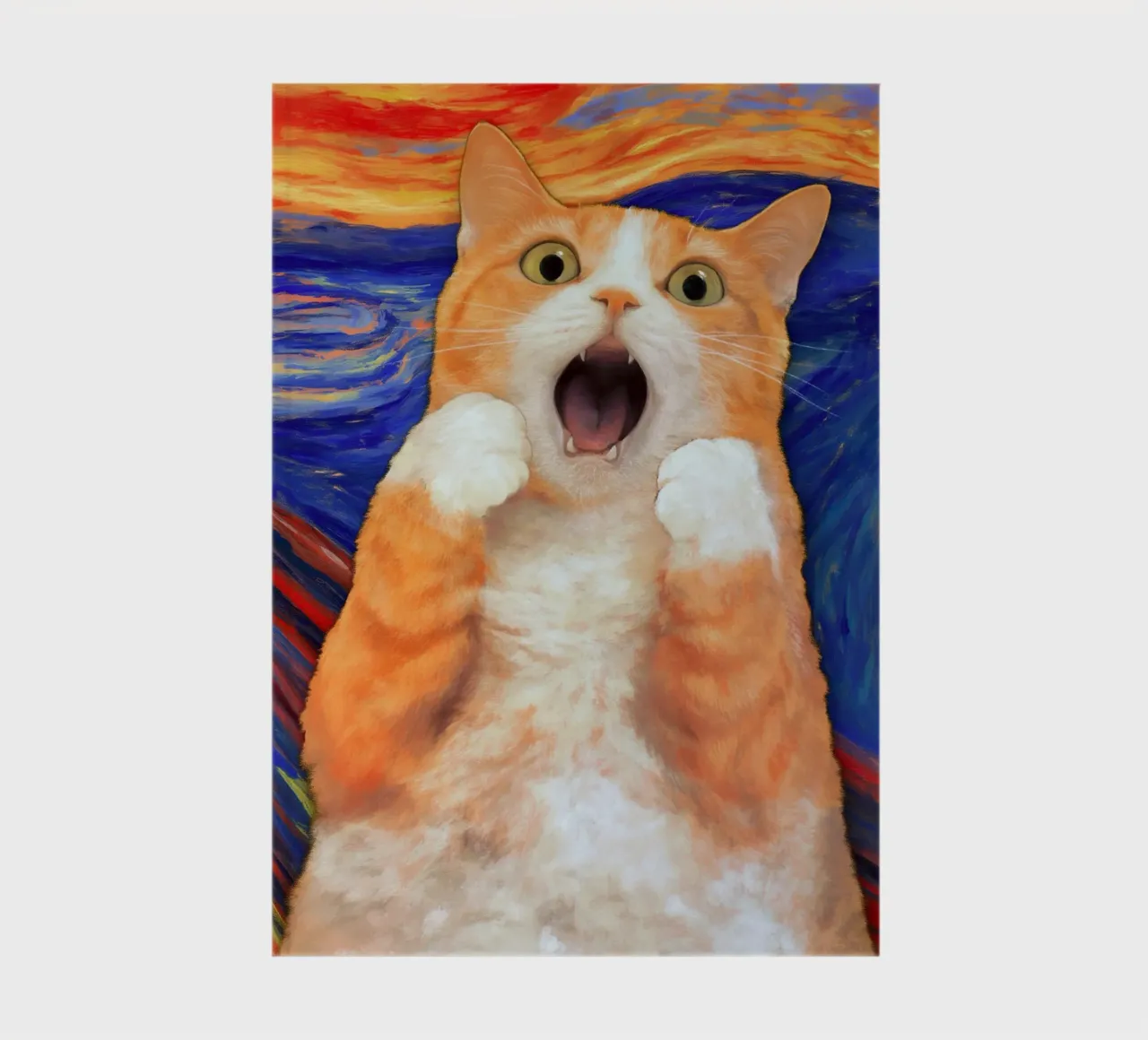 Scream Cat notebook by Fleur de Lys