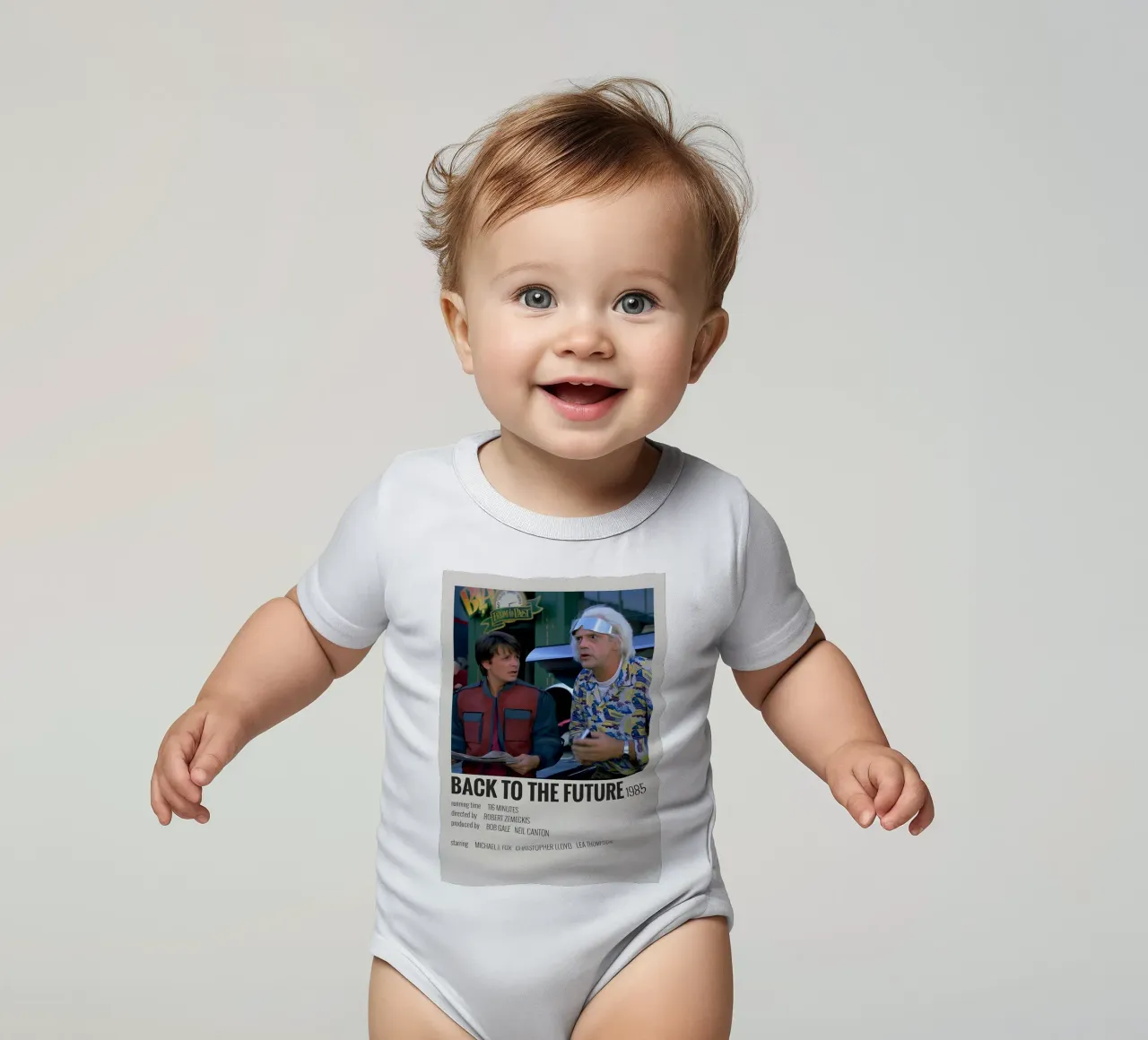 BACK TO THE FUTURE 1985 body neonato maniche corte da MVFminimalist