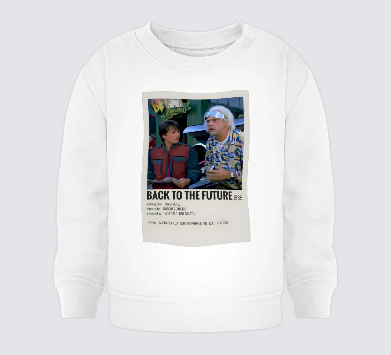 BACK TO THE FUTURE 1985 felpa neonato da MVFminimalist