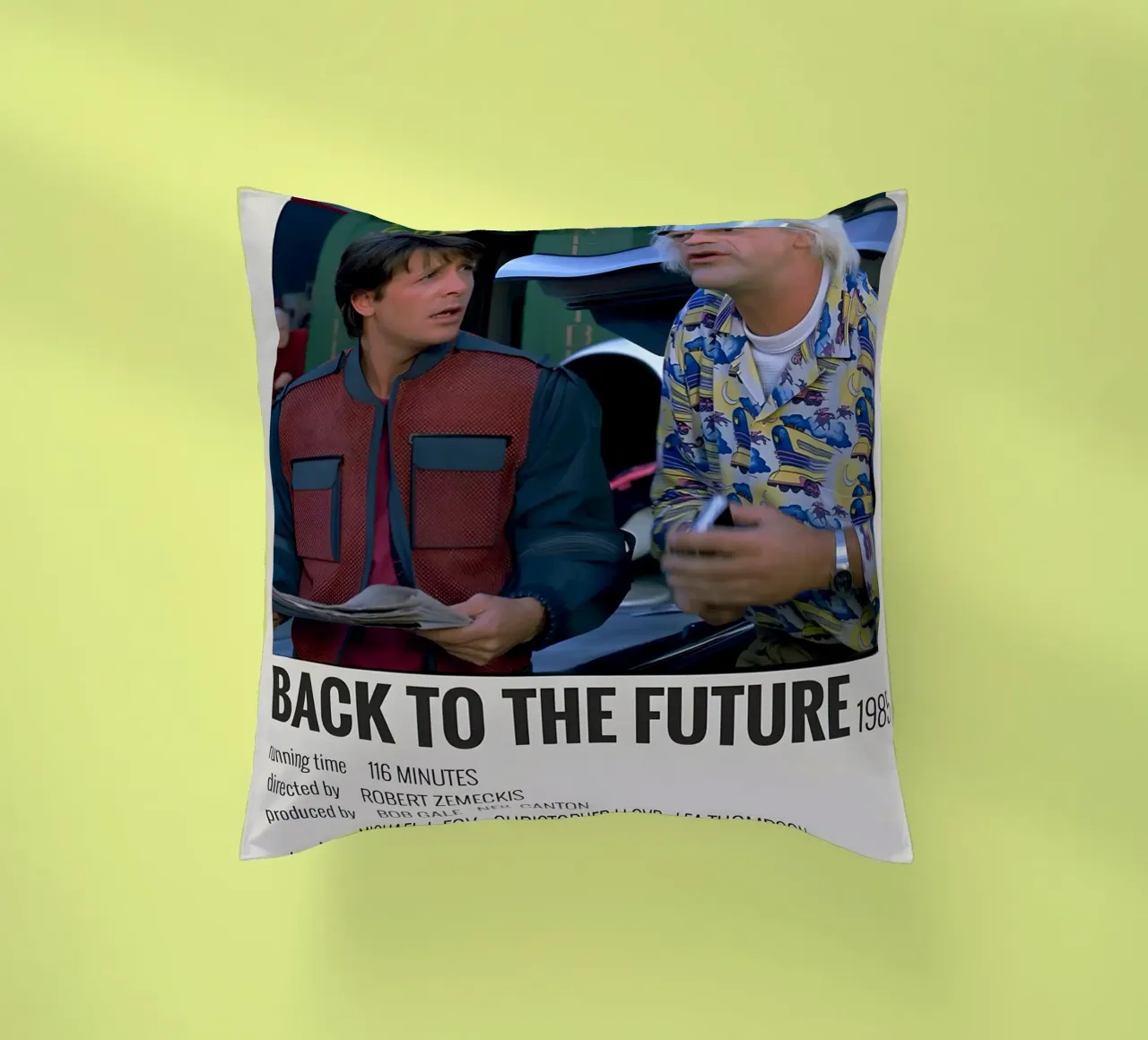 BACK TO THE FUTURE 1985 cuscino da MVFminimalist