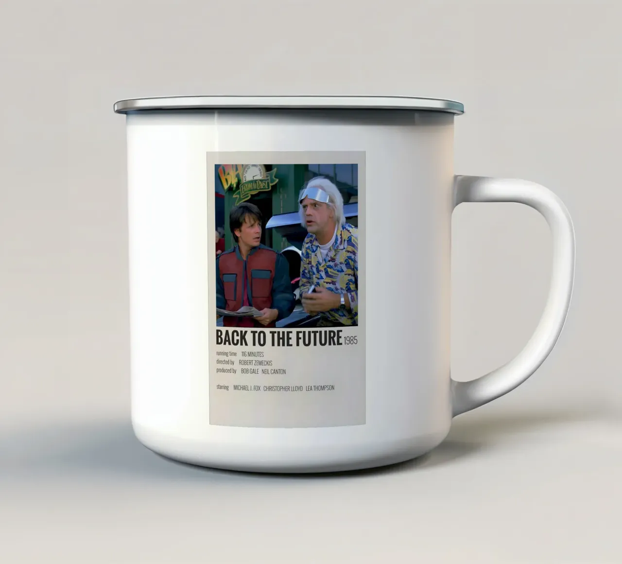 BACK TO THE FUTURE 1985 tazza in smalto da MVFminimalist