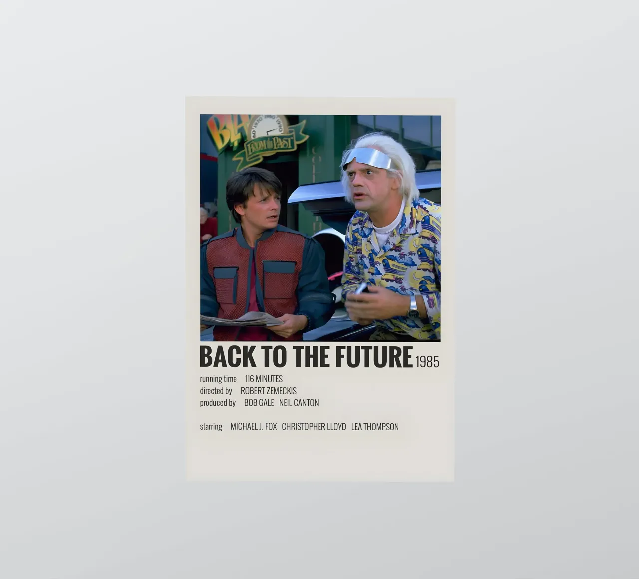 BACK TO THE FUTURE 1985 adesivo da MVFminimalist