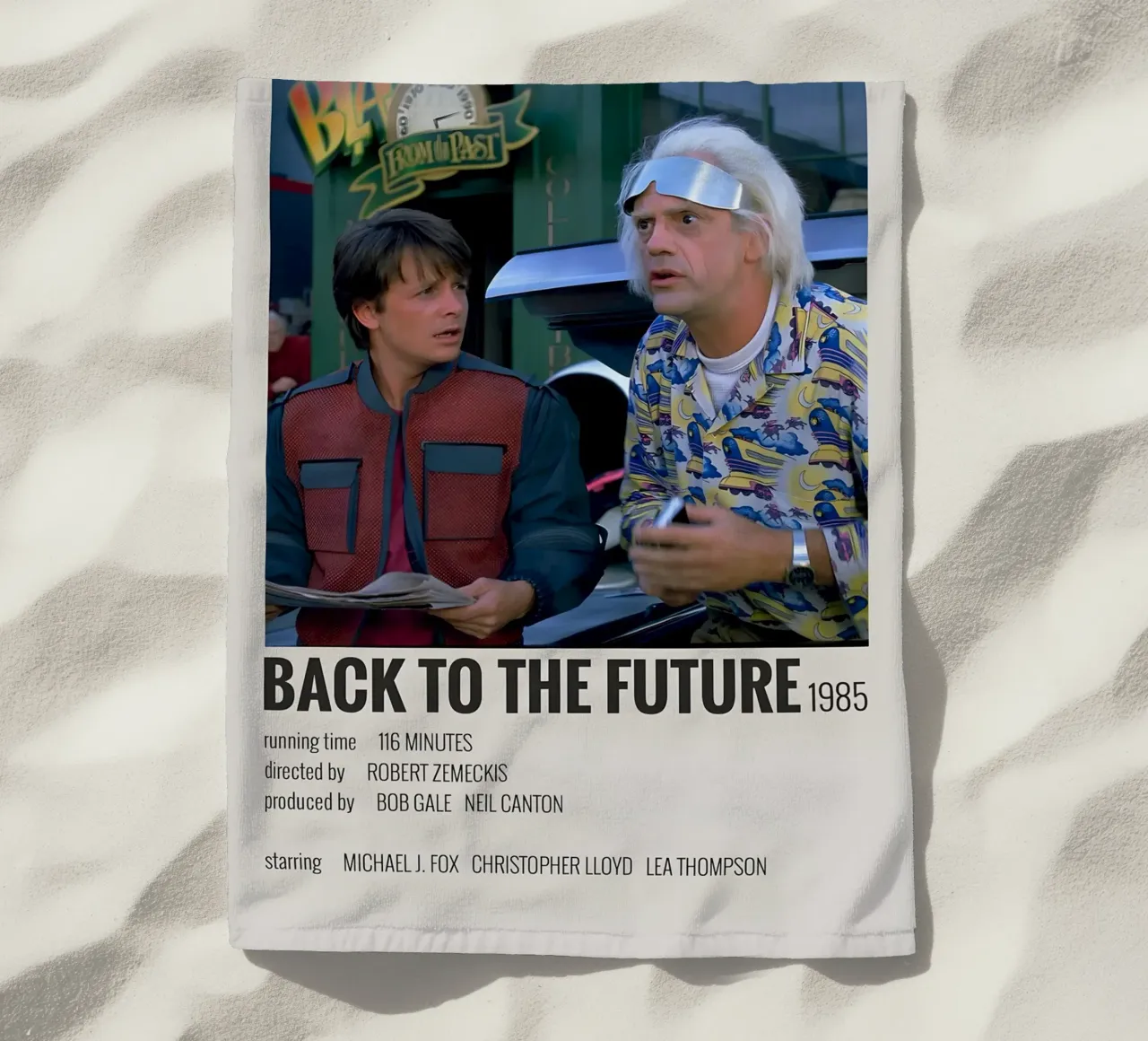 BACK TO THE FUTURE 1985 telo mare da MVFminimalist
