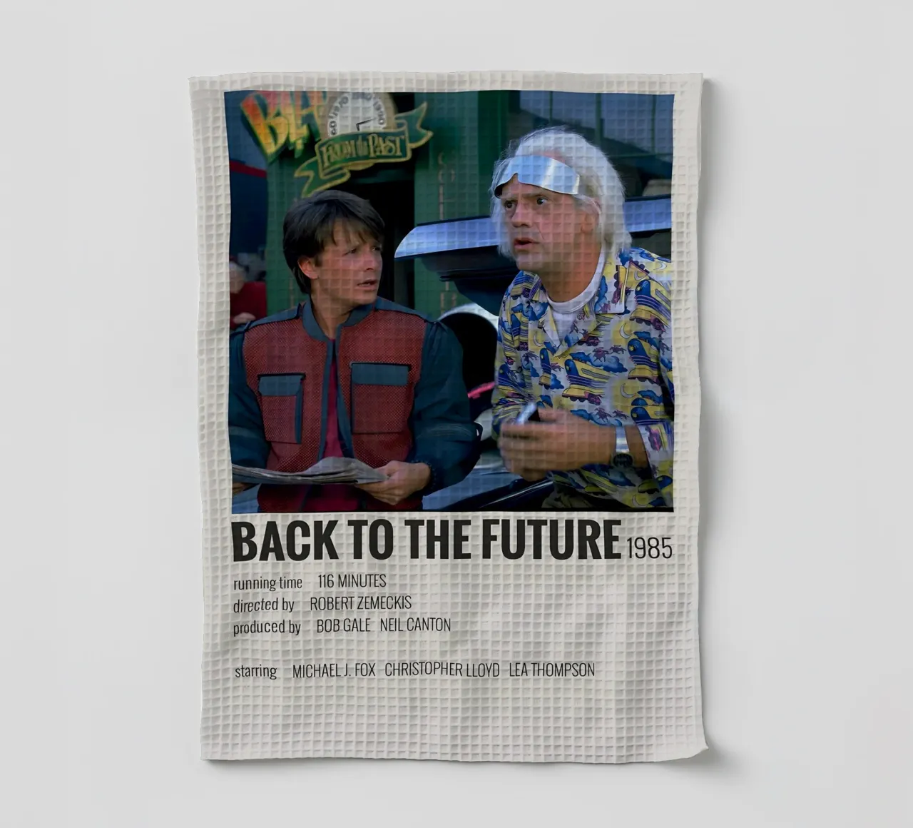 BACK TO THE FUTURE 1985 canovaccio da cucina da MVFminimalist