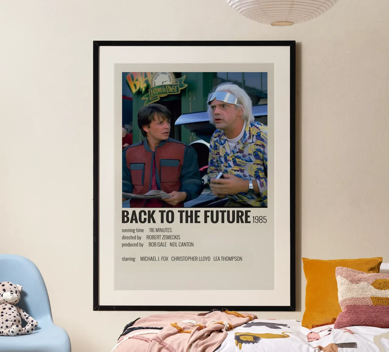 BACK TO THE FUTURE 1985 poster da MVFminimalist