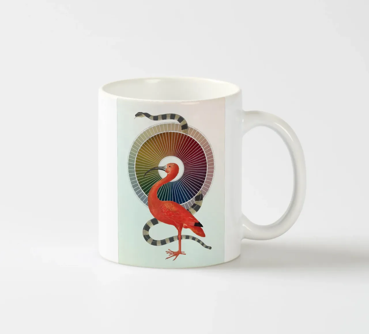 Color Wheel Coven | Press Play Art Print Collage tazza in ceramica da Press Play Art Prints