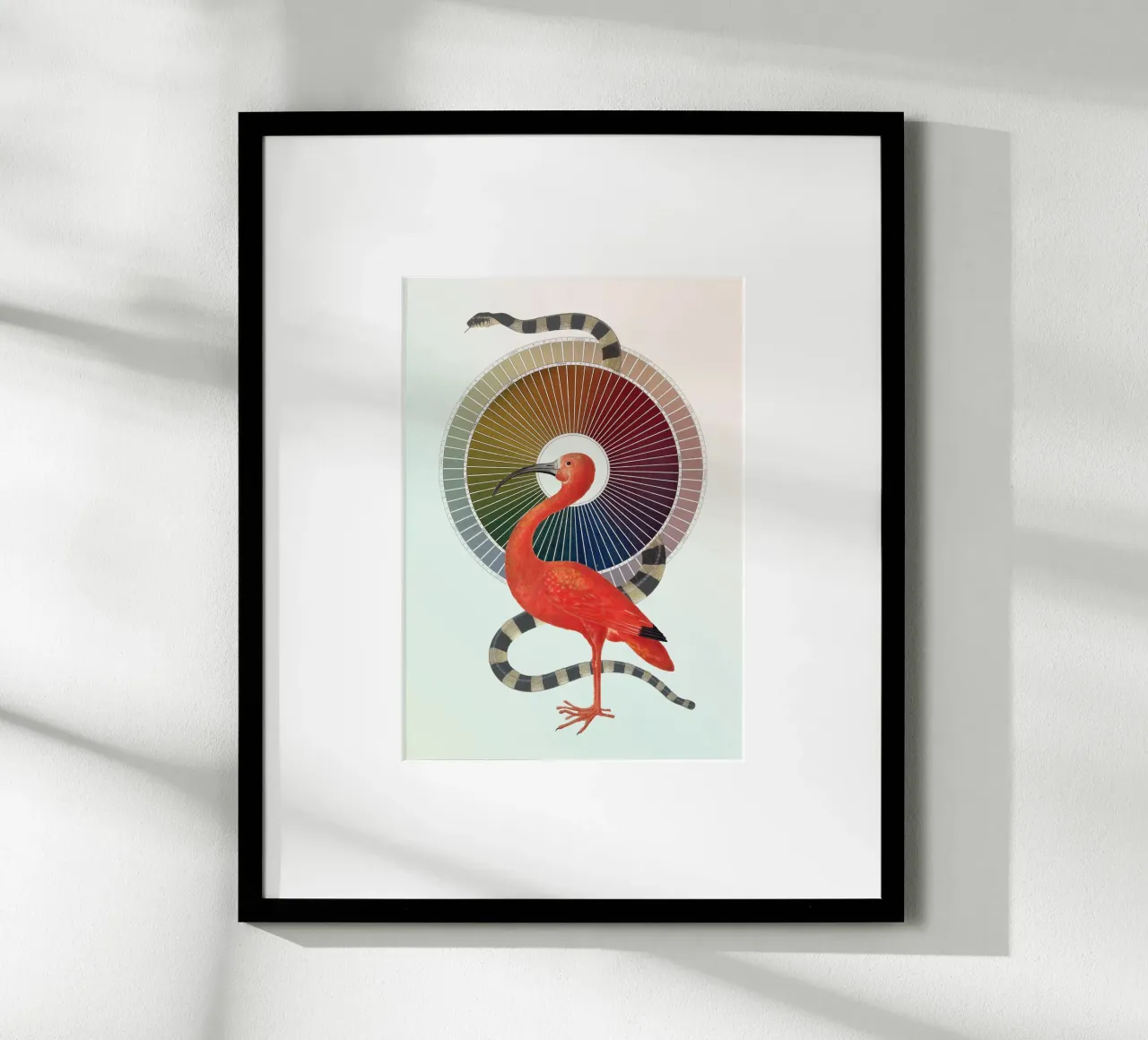 Color Wheel Coven | Press Play Art Print Collage poster con telaio in alluminio da Press Play Art Prints
