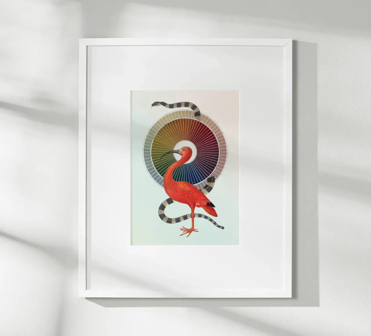 Color Wheel Coven | Press Play Art Print Collage poster con telaio in alluminio da Press Play Art Prints