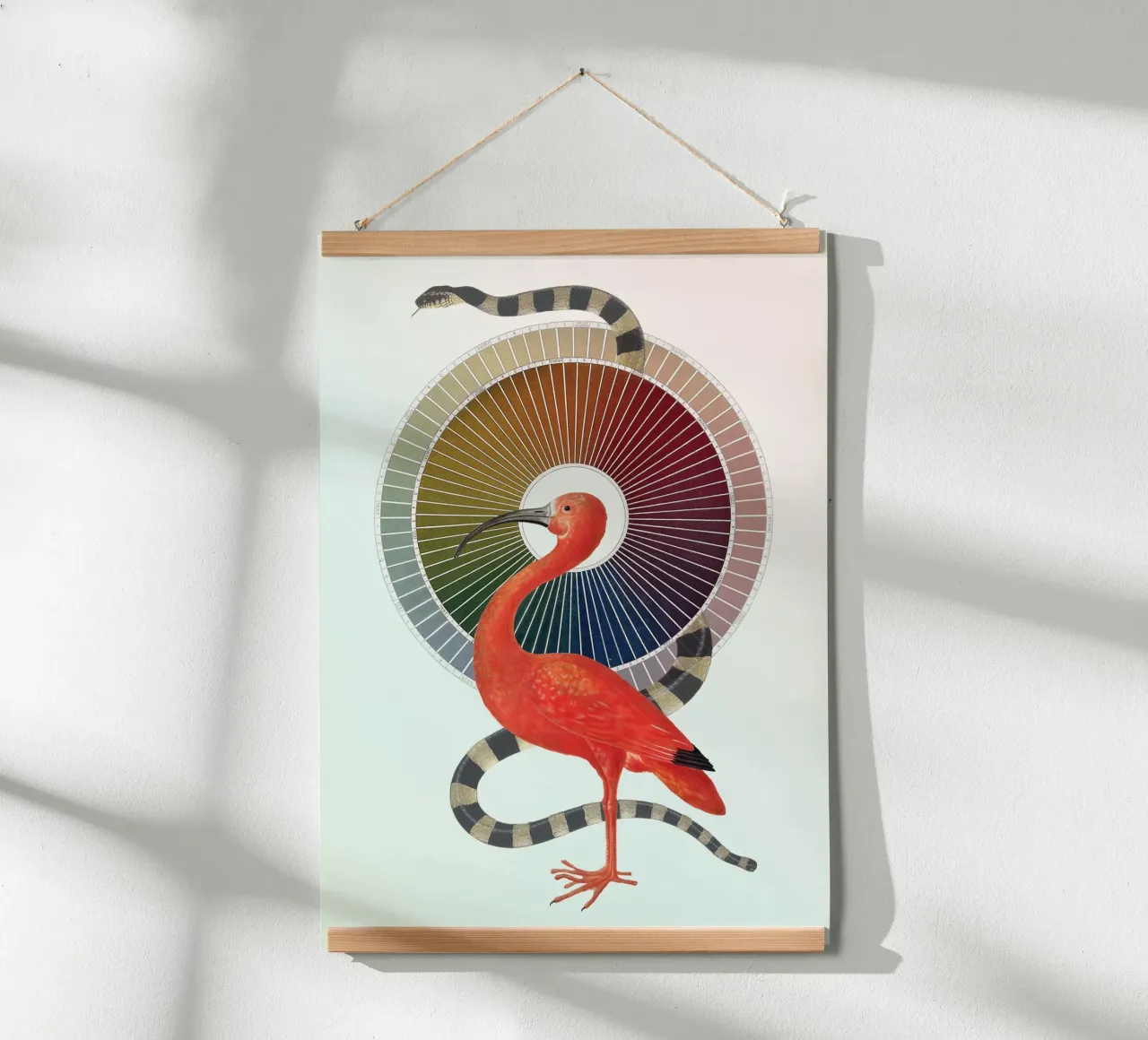 Color Wheel Coven | Press Play Art Print Collage poster con telaio in alluminio da Press Play Art Prints