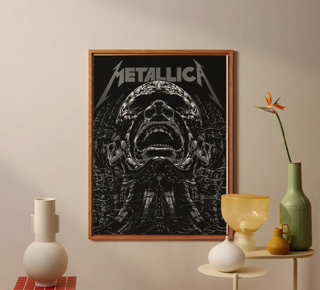 metallica band art alluminio dibond da vanhesling