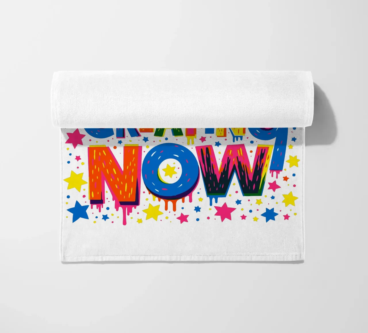 Start Creating Now Motivational  Quote Typographic Art telo mare da Signorino