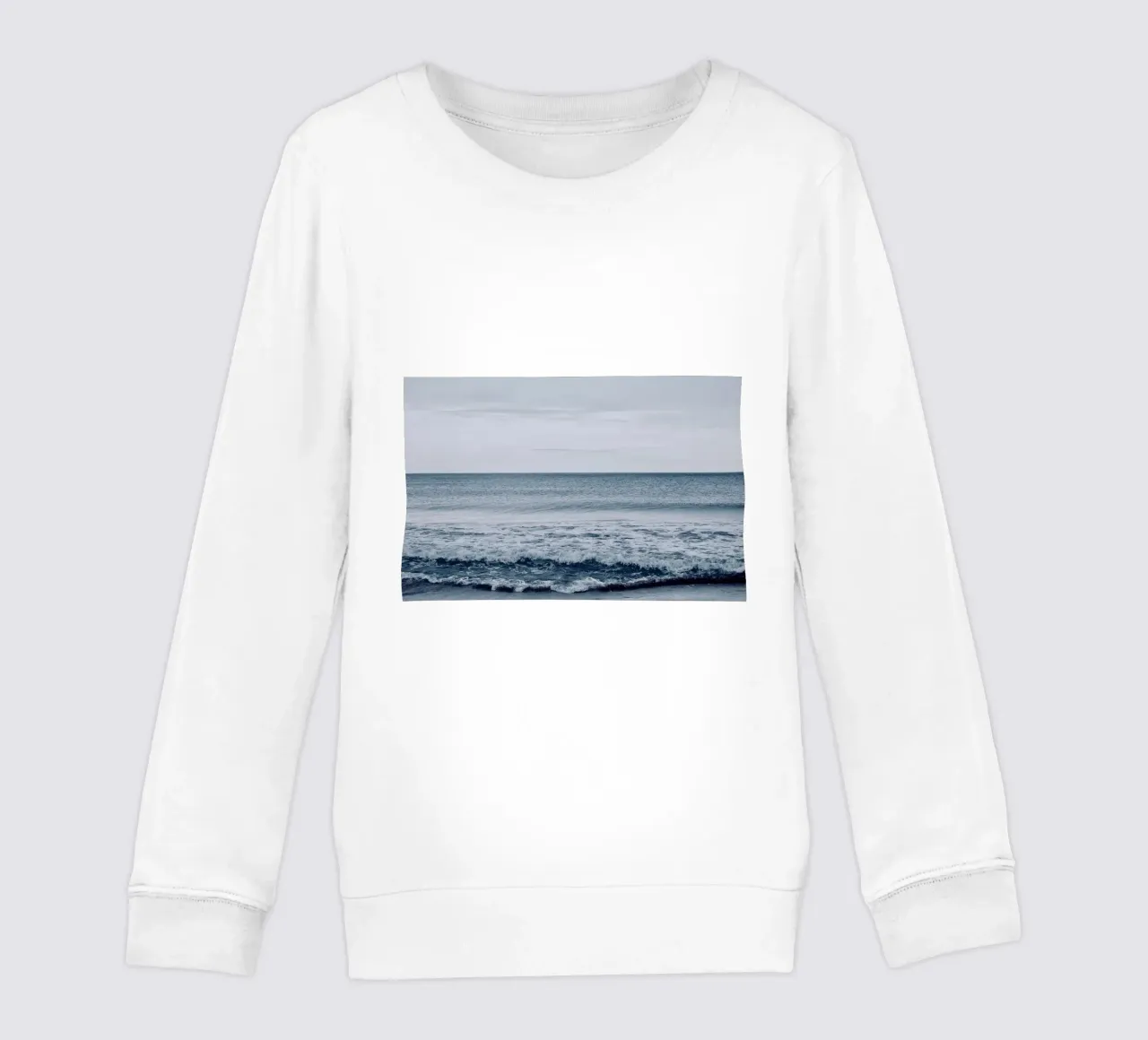 Thick Wave Ocean kids sweatshirt by KISSA STUDIO