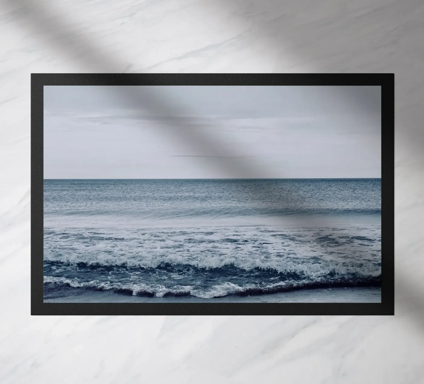 Thick Wave Ocean doormat by KISSA STUDIO