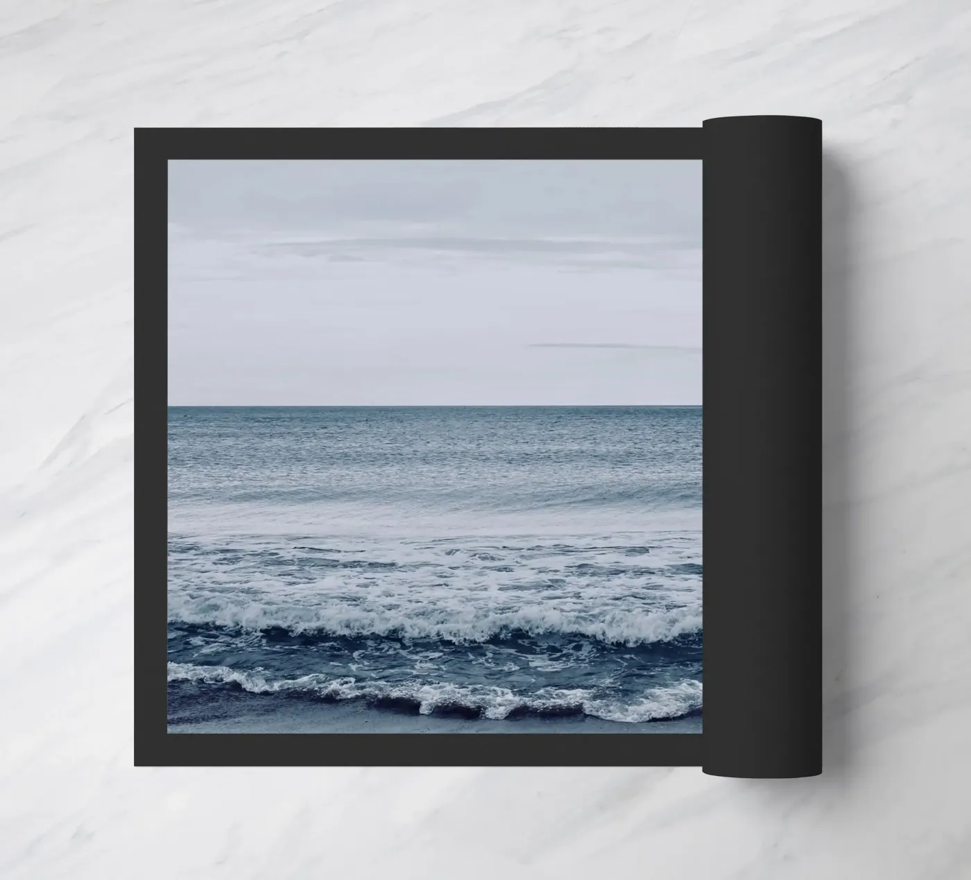 Thick Wave Ocean doormat by KISSA STUDIO