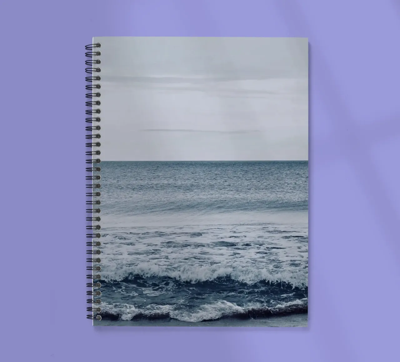 Thick Wave Ocean spiral notebook by KISSA STUDIO