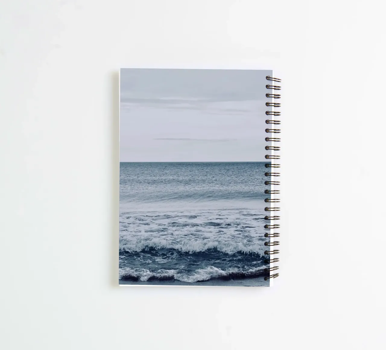 Thick Wave Ocean spiral notebook by KISSA STUDIO