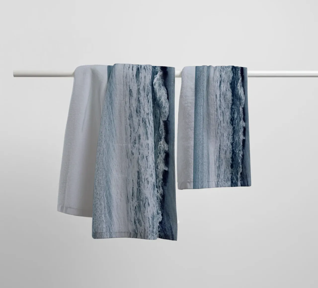 Thick Wave Ocean towel by KISSA STUDIO