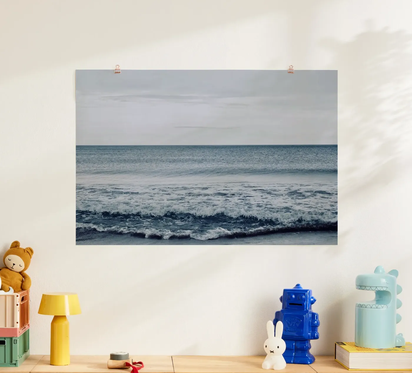 Thick Wave Ocean poster by KISSA STUDIO