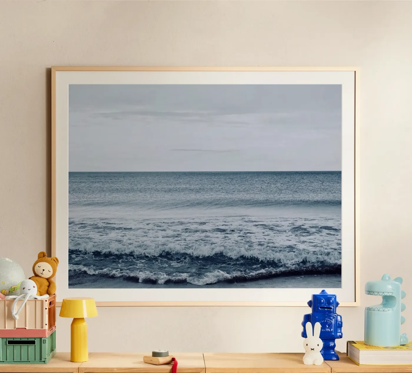 Thick Wave Ocean poster by KISSA STUDIO
