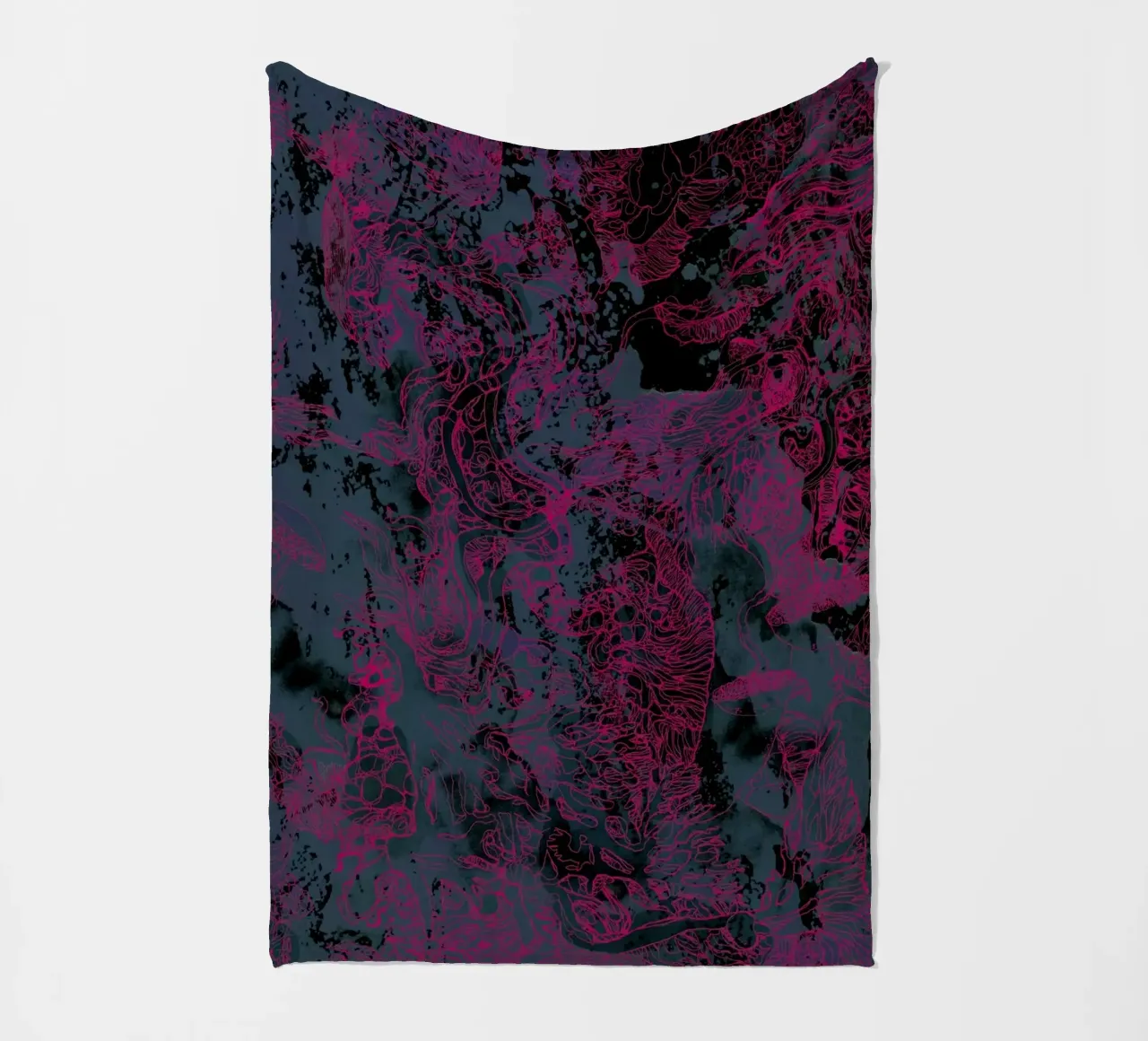 breath pink fleece blanket by Giulio Iurissevich