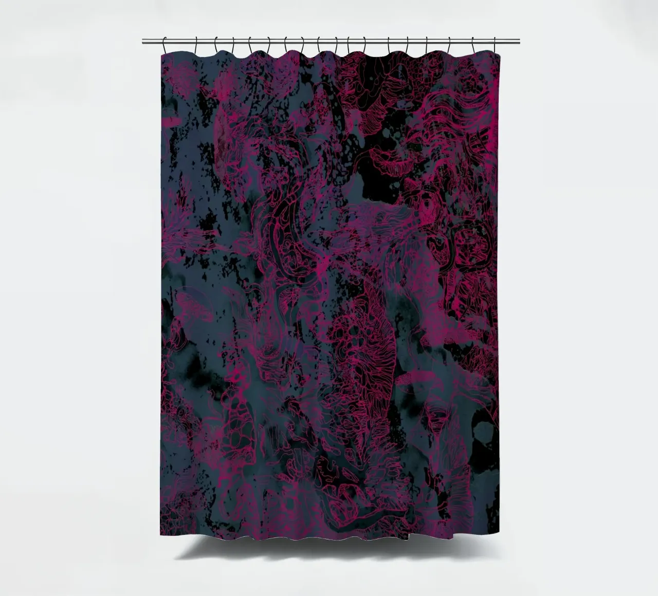 aliento rosa cortina de baño de Giulio Iurissevich