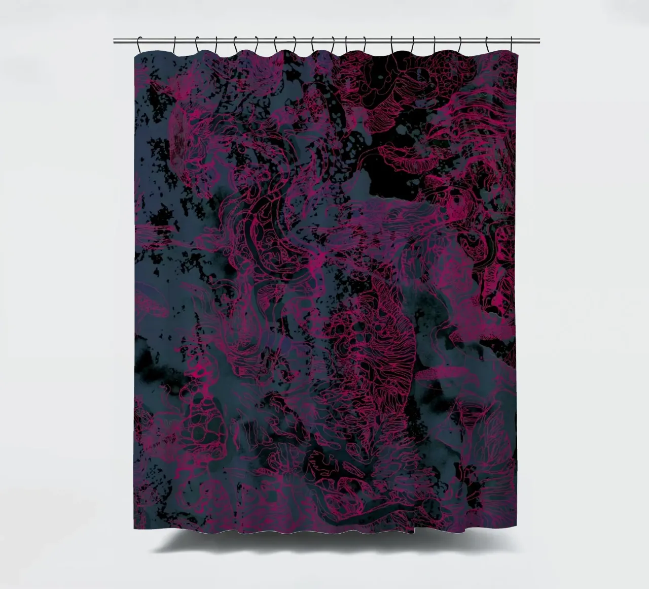 aliento rosa cortina de baño de Giulio Iurissevich