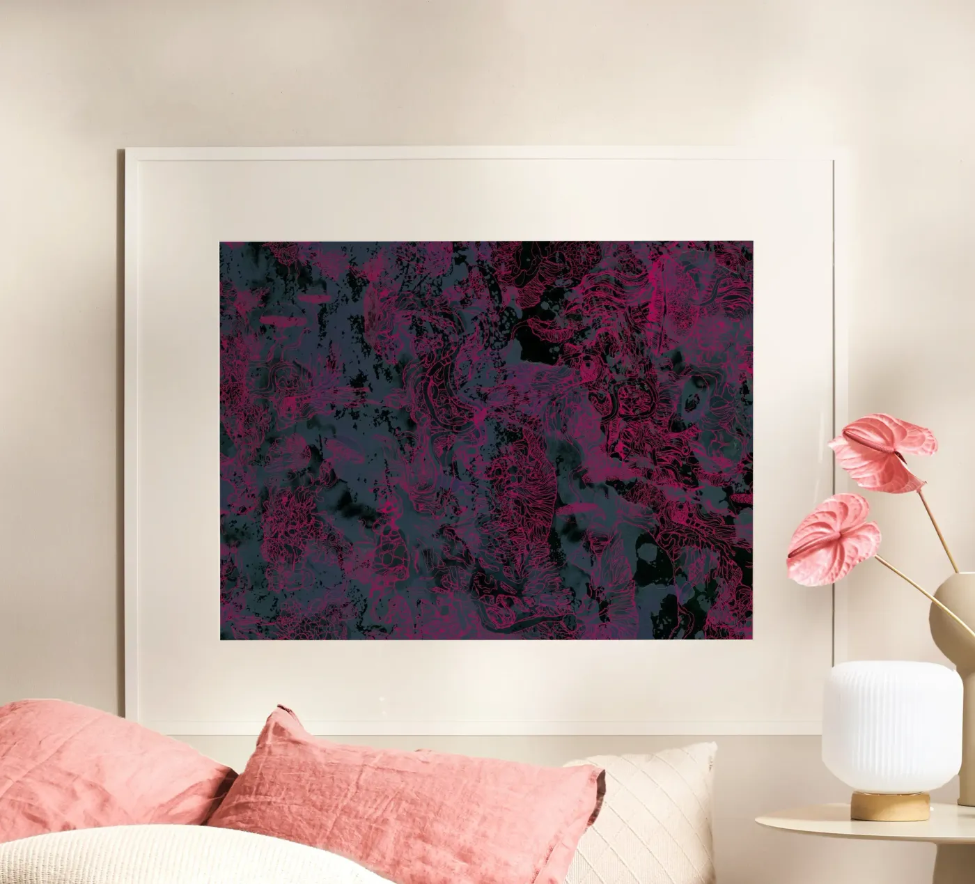 respiro rosa poster da Giulio Iurissevich