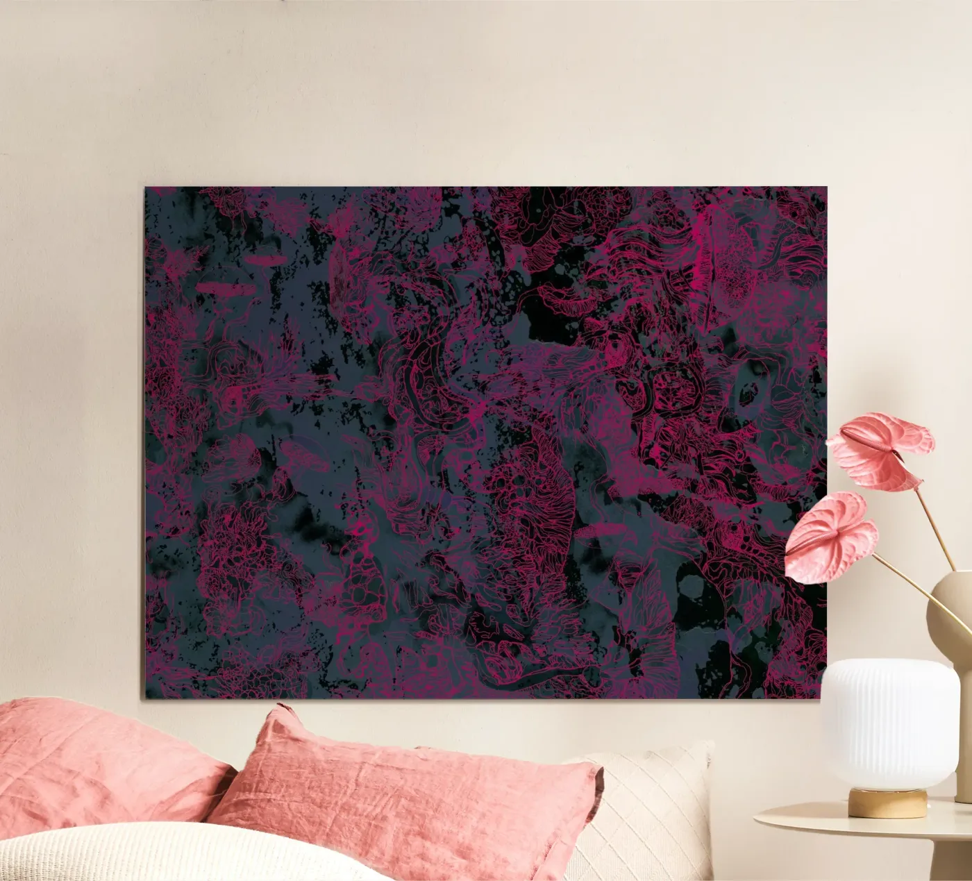 respiro rosa poster da Giulio Iurissevich