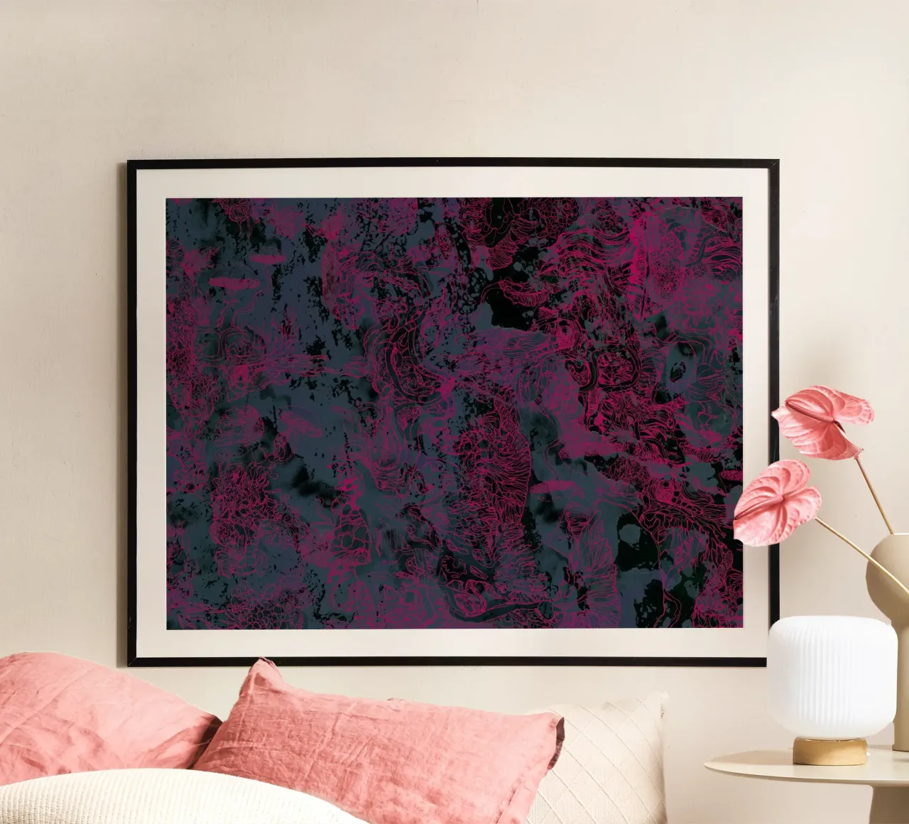 respiro rosa poster da Giulio Iurissevich