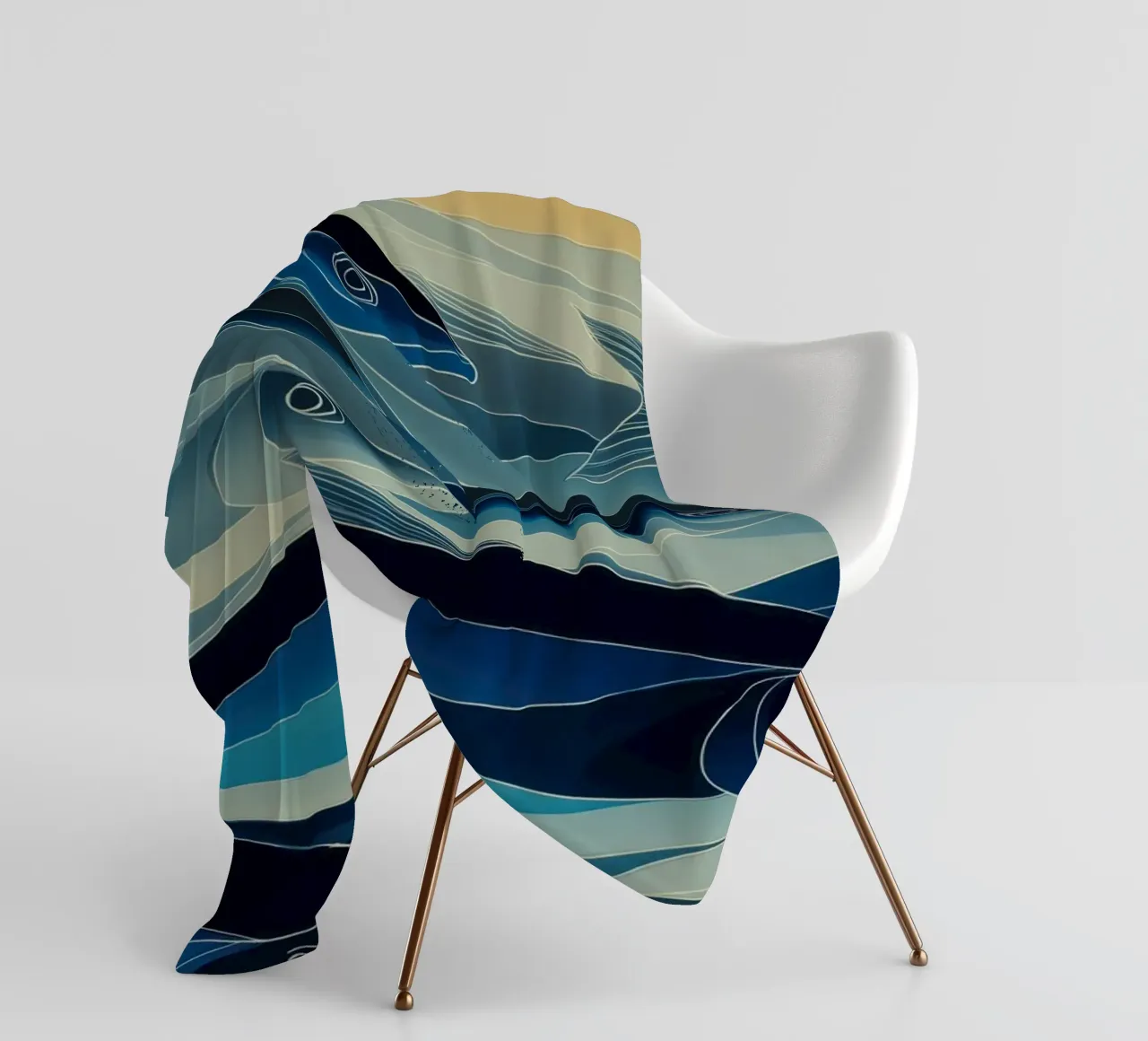 Pesci di colore blu coperta in pile da Imagine