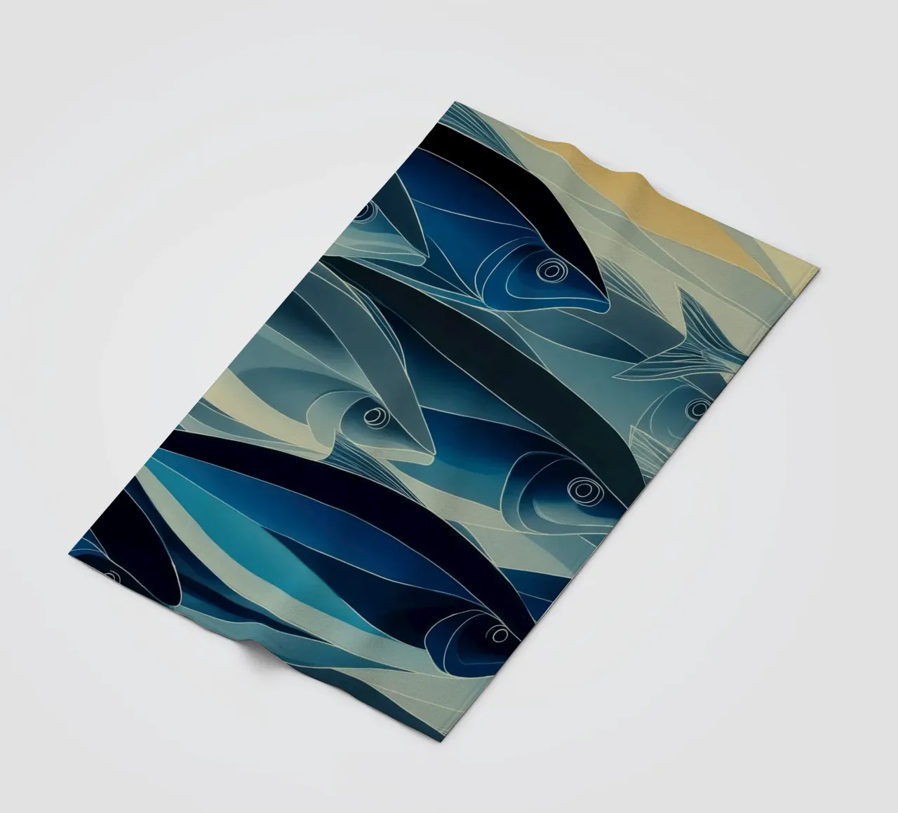 Pesci di colore blu coperta in pile da Imagine