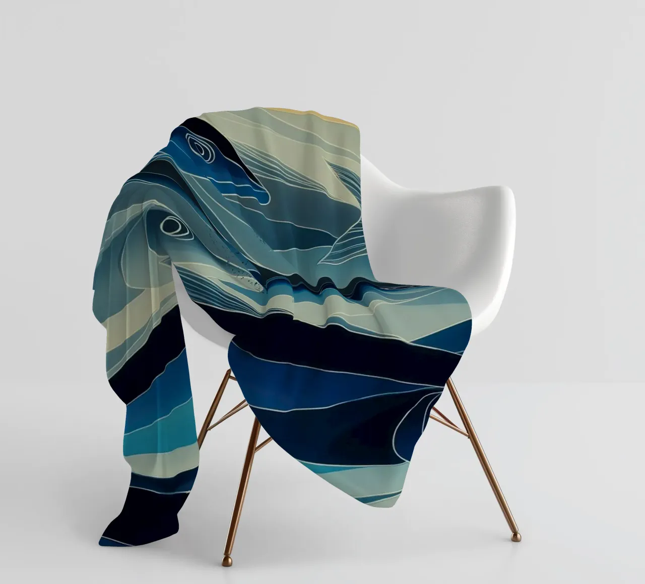 Pesci di colore blu coperta in pile da Imagine