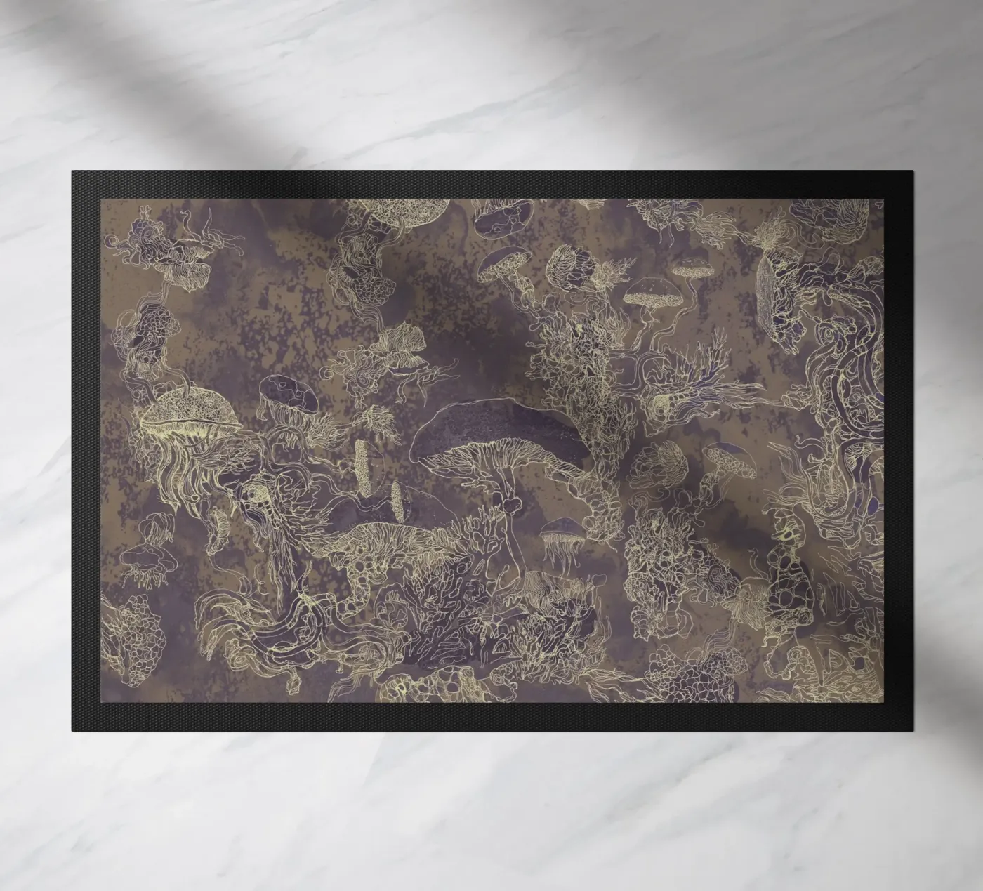 maroon Fußmatte von Giulio Iurissevich