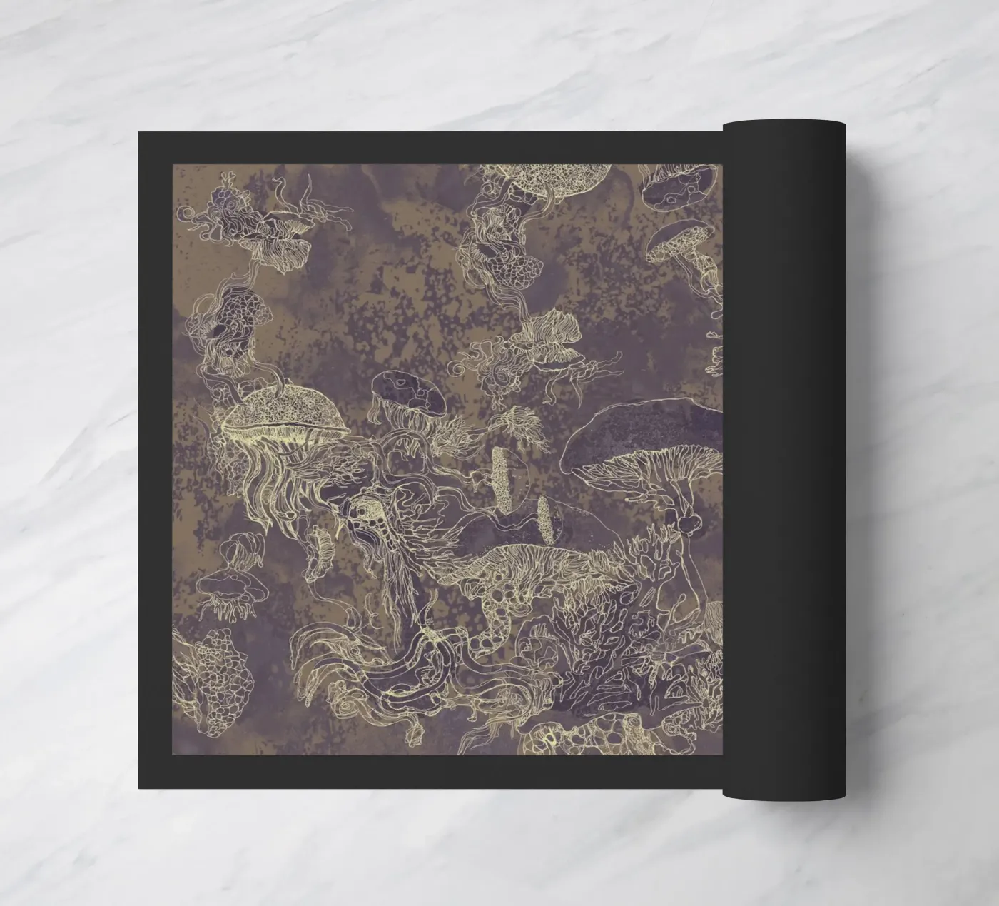 maroon Fußmatte von Giulio Iurissevich