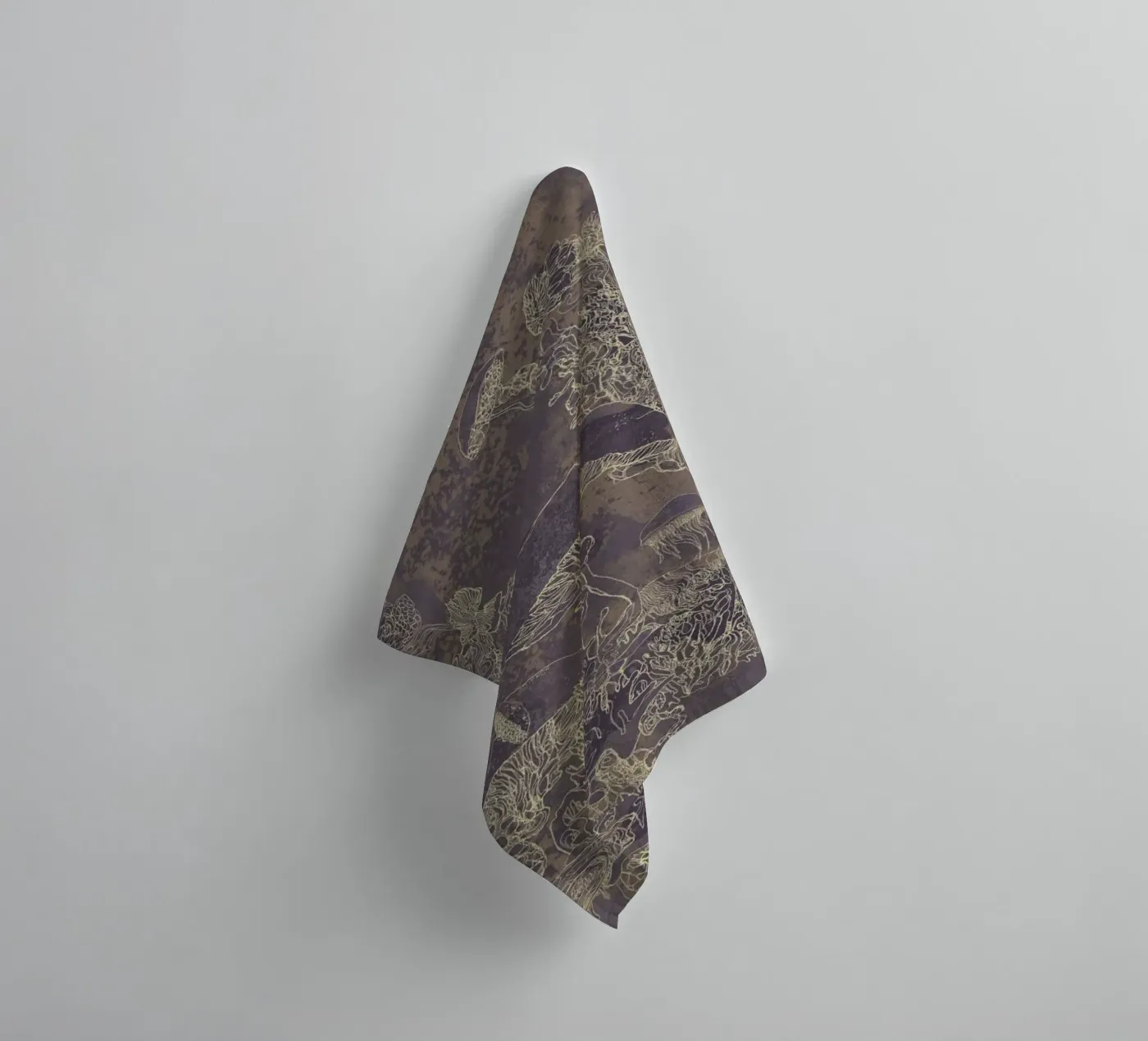 maroon towel by Giulio Iurissevich