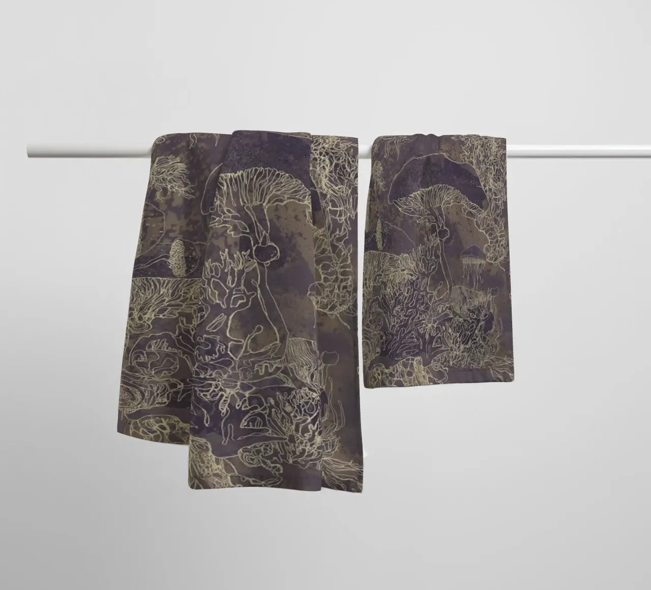 maroon towel by Giulio Iurissevich