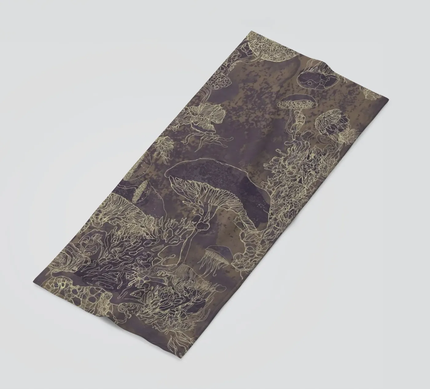 maroon beach towel by Giulio Iurissevich