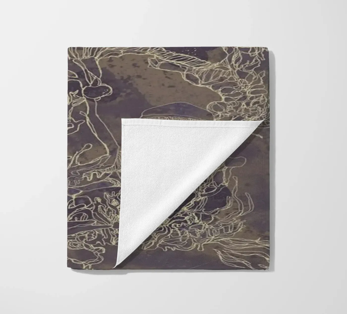 maroon beach towel by Giulio Iurissevich