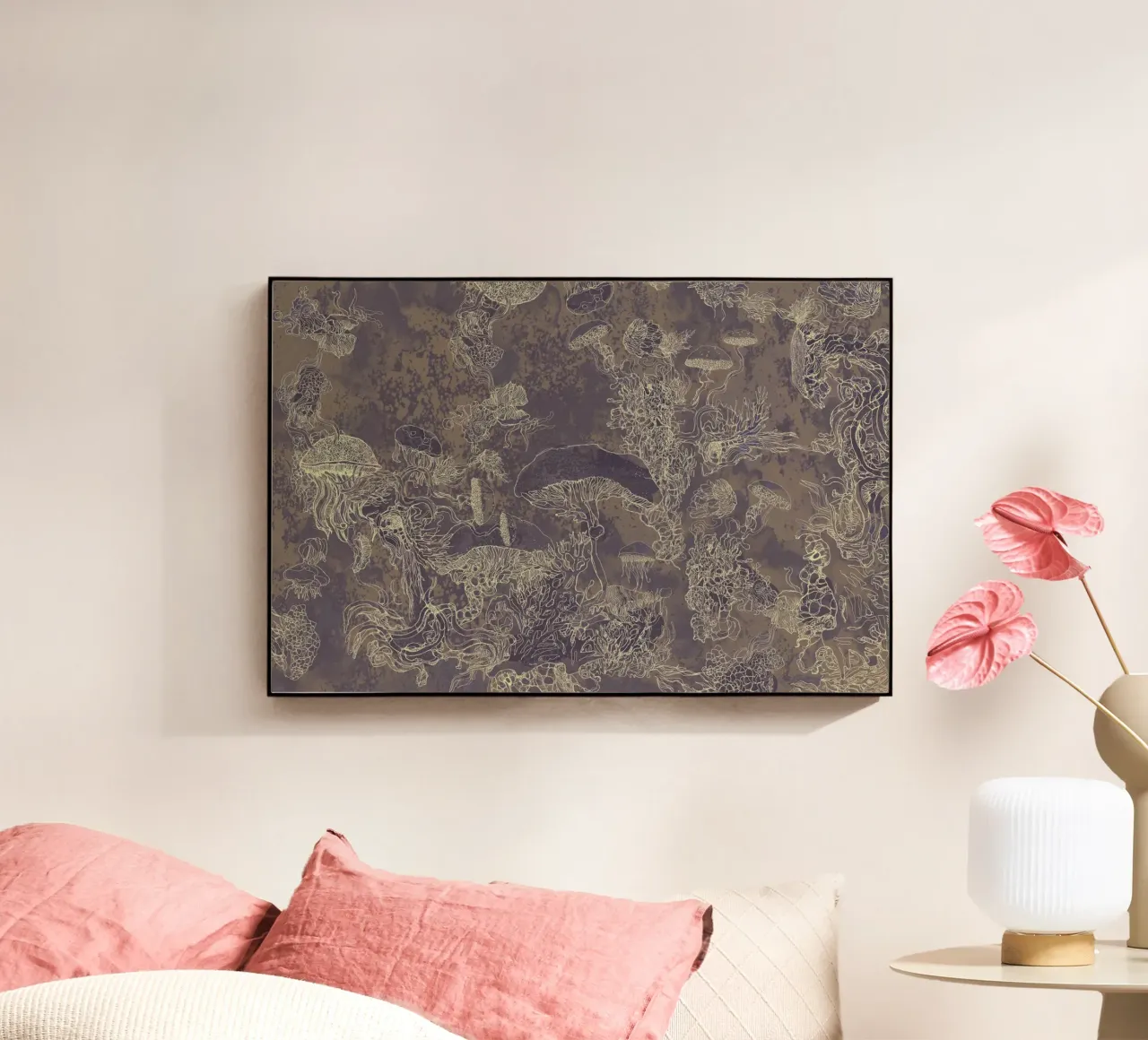 maroon acrylic glass by Giulio Iurissevich