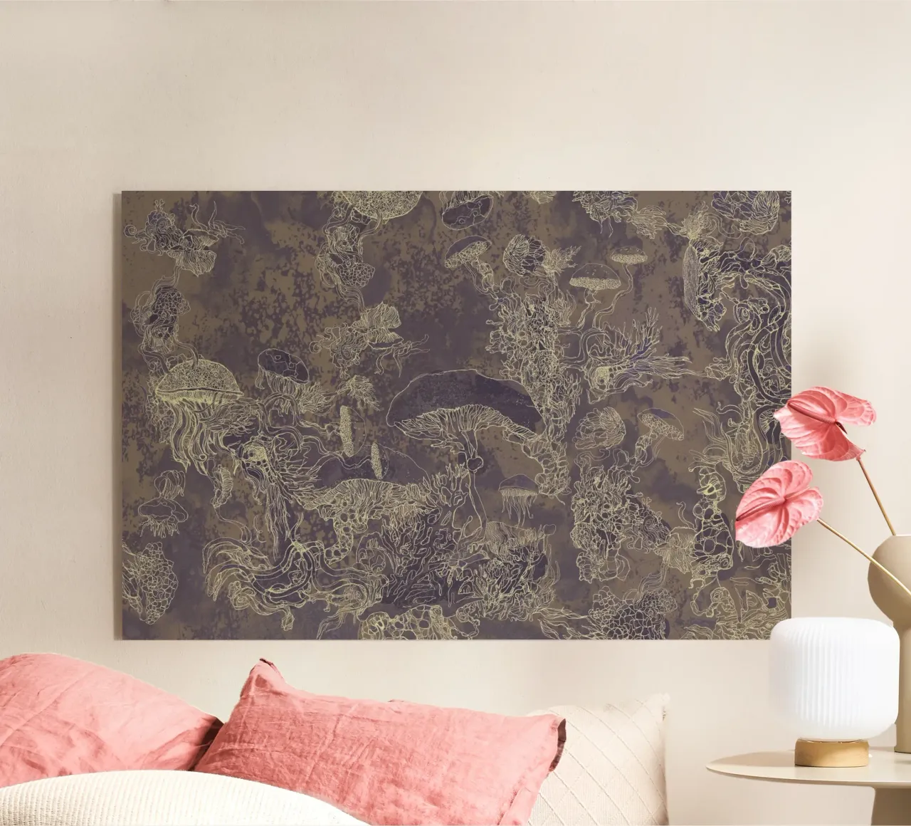 maroon acrylic glass by Giulio Iurissevich