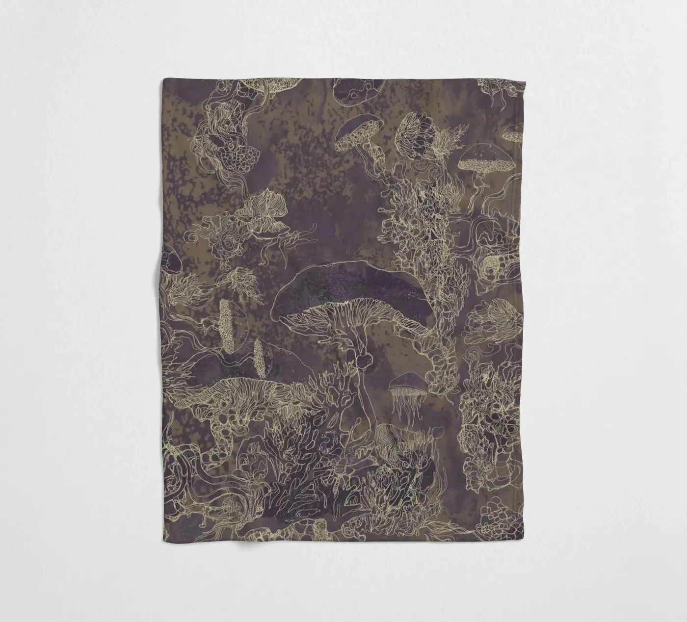 maroon Fleecedecke von Giulio Iurissevich