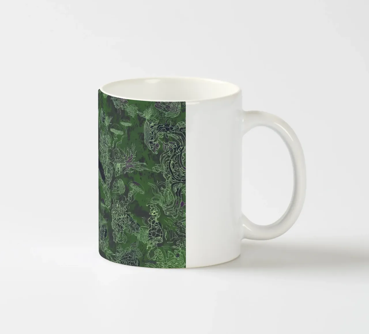 green mush tazza in ceramica da Giulio Iurissevich